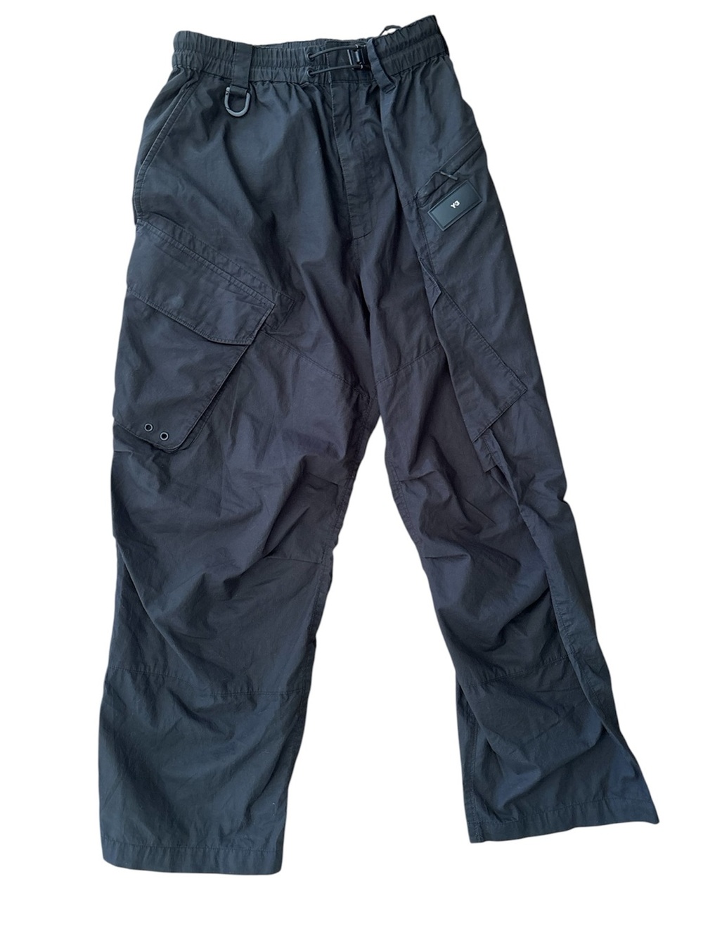 Y-3 Adidas x Yohji Yamamoto Cargo Pants Mens Medium Ripstop Black Tech